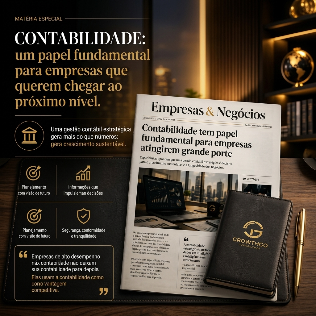 Conteúdo editorial sobre o papel estratégico da contabilidade